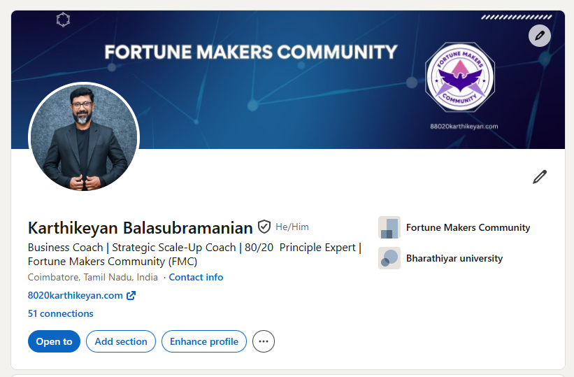 LinkedIn banner