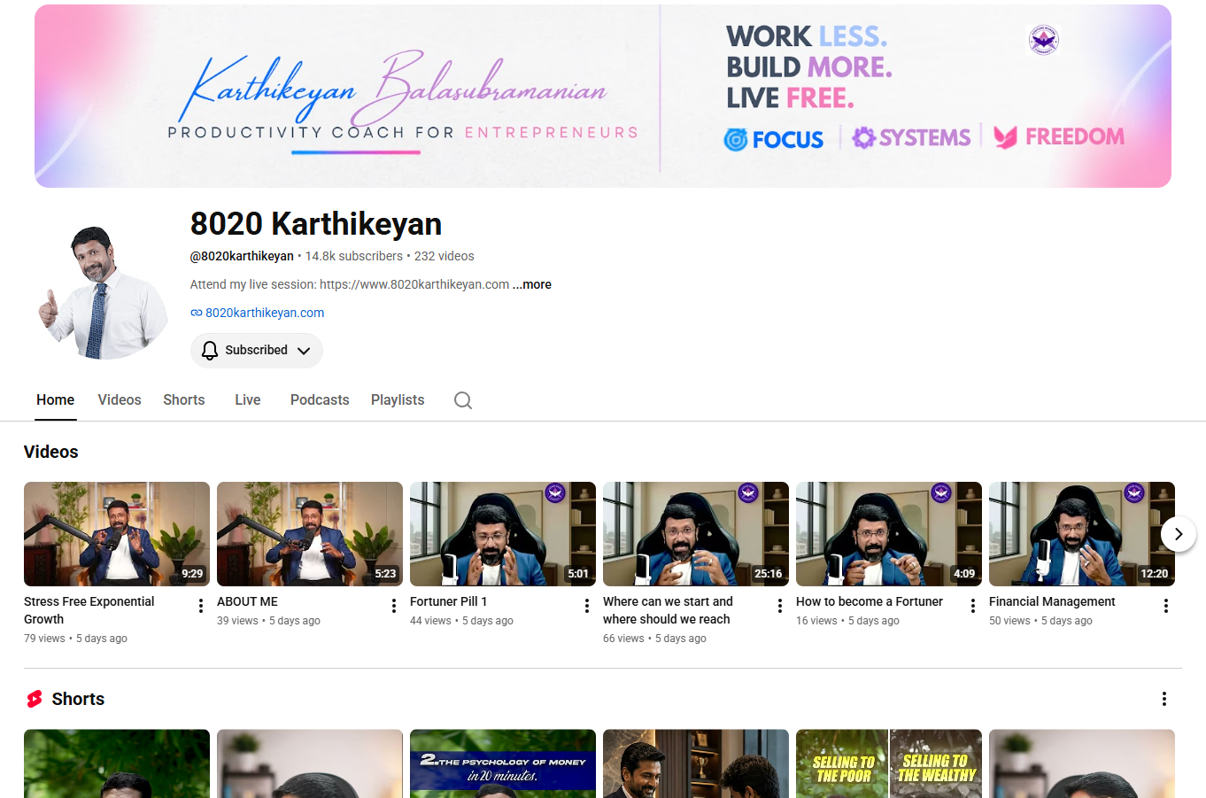 YouTube banner